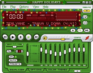 Новогодний скин для WinAmp 5.x