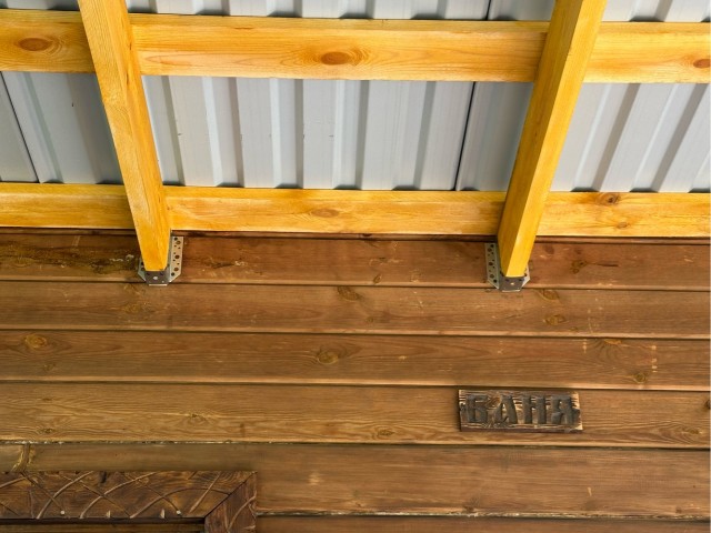 Завершение запила беседки