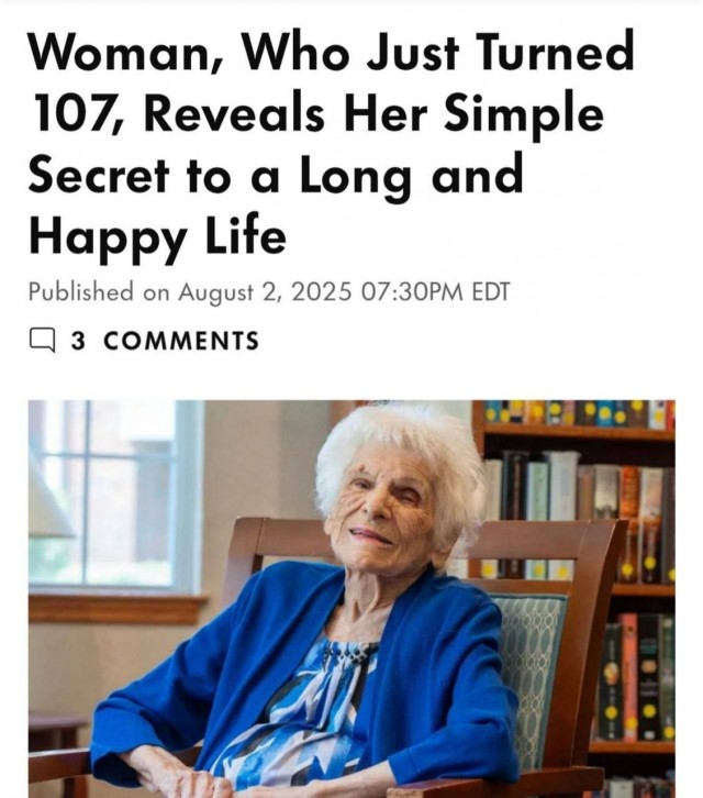 Секрет долголетия .