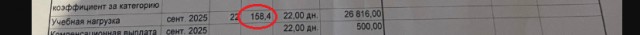 Зарплата учителя за сентябрь