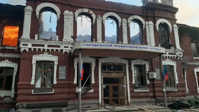 Прилёт БПЛА по учебному корпусу и общежитию Старобельского колледжа, — СМИ.