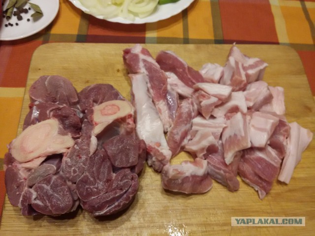 Картошка с мясом в печи.
