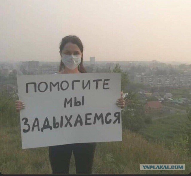 Пока дядя Вова  погружается на батискафе, Сибирь задыхается в дыму.
