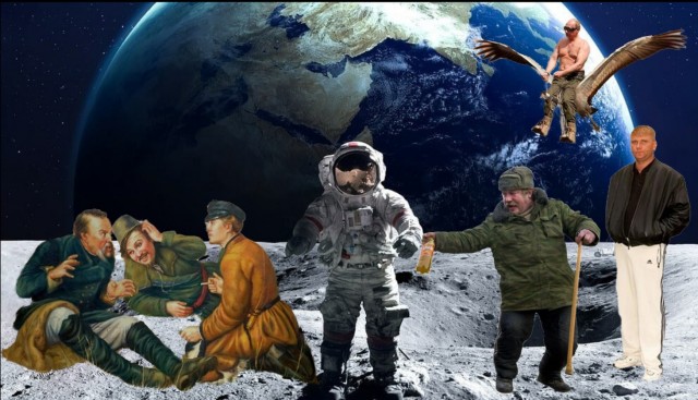 Фотожаба: Три соседа на привале