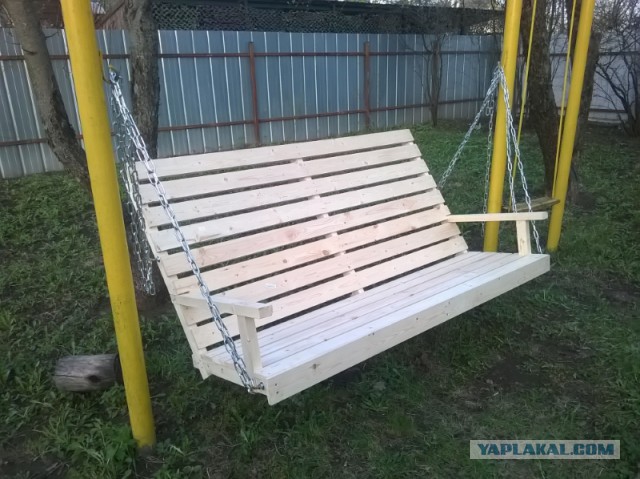 Качели - скамейка своими руками