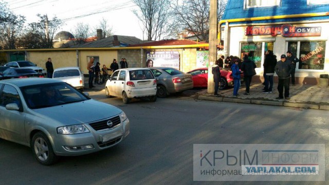 Lamborghini разбилась о Matiz в Симферополе