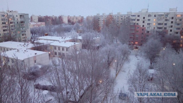 Новогодняя погода. У кого как, у нас вот