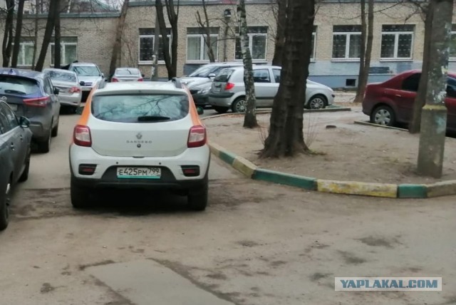 Снова отличился водитель каршеринга