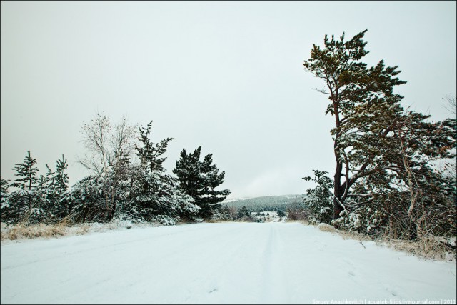 Зима в облаках