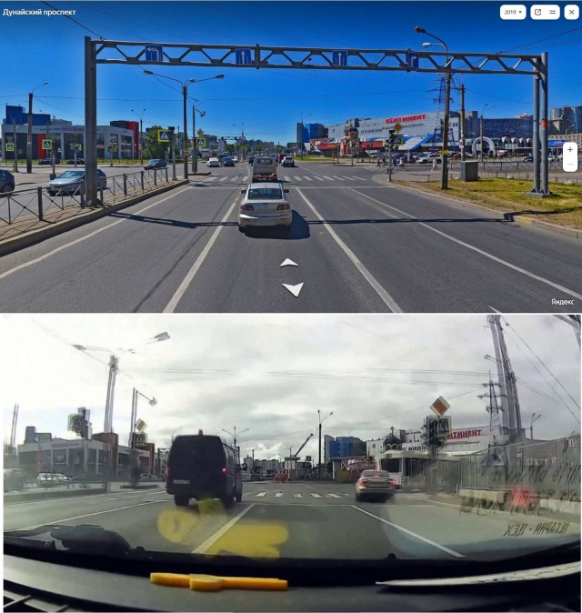 "Не видишь - я поворачиваю."
