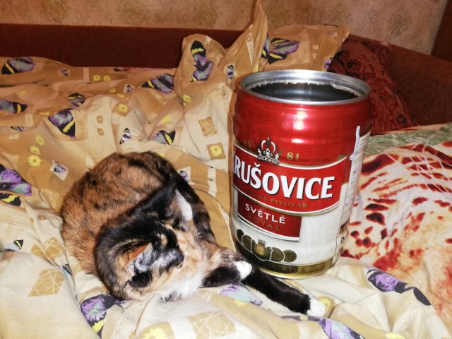 Что внутри пятилитровой банки из под пива крушовица?