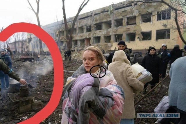 К кадрам последствия «удара» по роддому Мариуполя  есть несколько вопросов