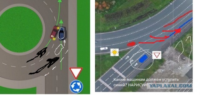 Проезд не стандартного кругового перекрестка. Опрос