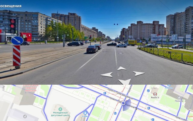 "Здесь два паласа паварачивают!"