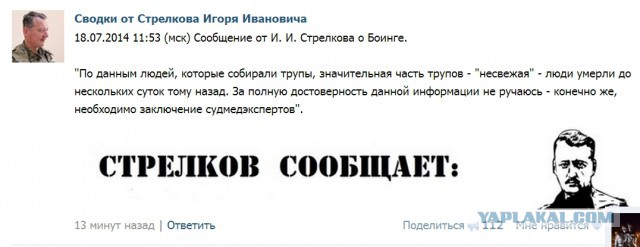 На Украине рухнул Боинг-777 малайзийских авиалиний