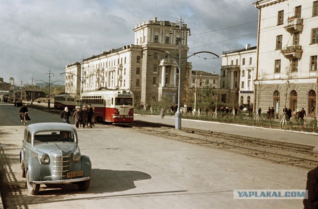 1954 год в цвете, чем жил СССР больше 60 лет назад