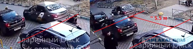 Ребёнок попал под такси во дворе.