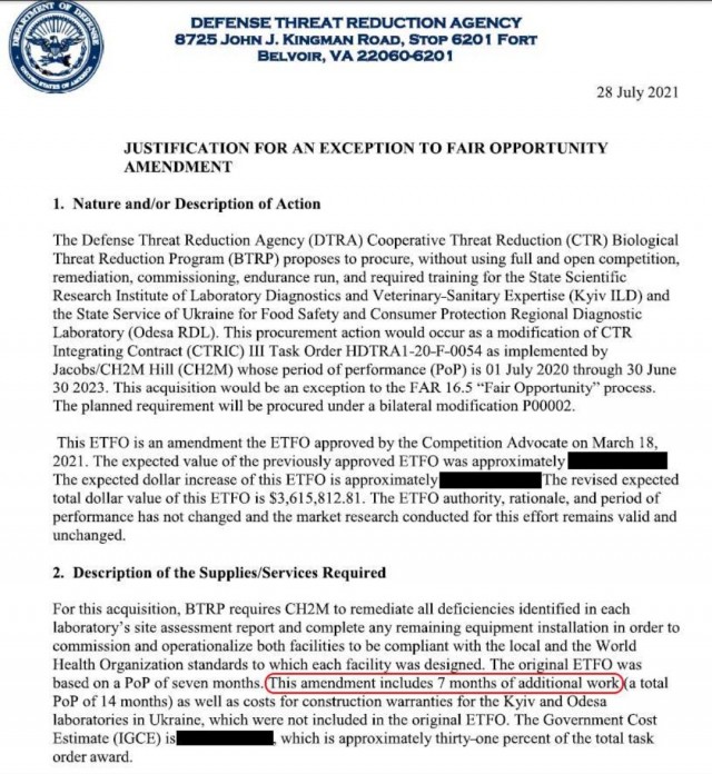 Спецоперация РФ совпала с запуском военных лабораторий США на Украине