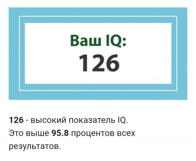 А какой у Вас IQ?