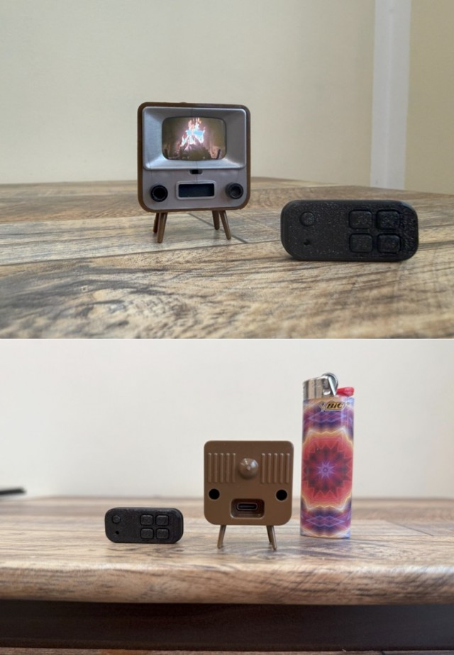 Выпущен крошечный ретротелевизор TinyTV 2
