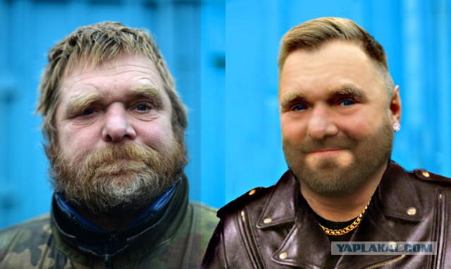 Петербургских бездомных подстригли под хипстеров