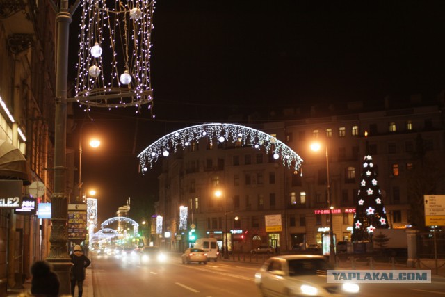 Новогодние огни Питера 2016