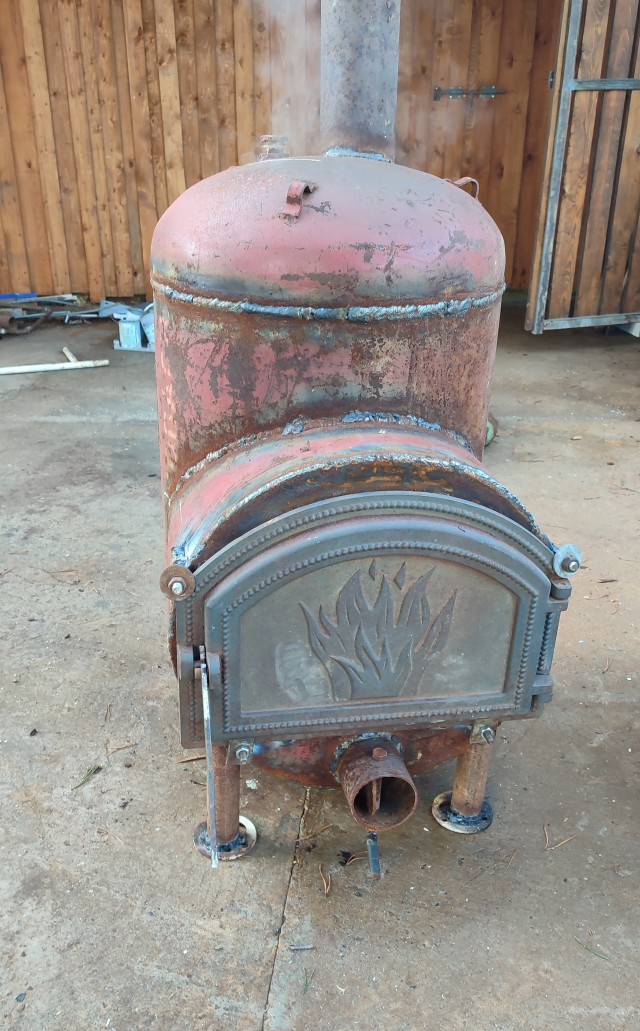 Печь из секций чугунного радиатора