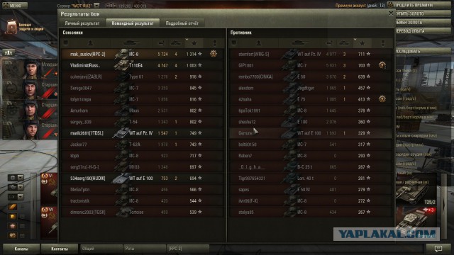 Wargaming 12, WoT сотоварищи