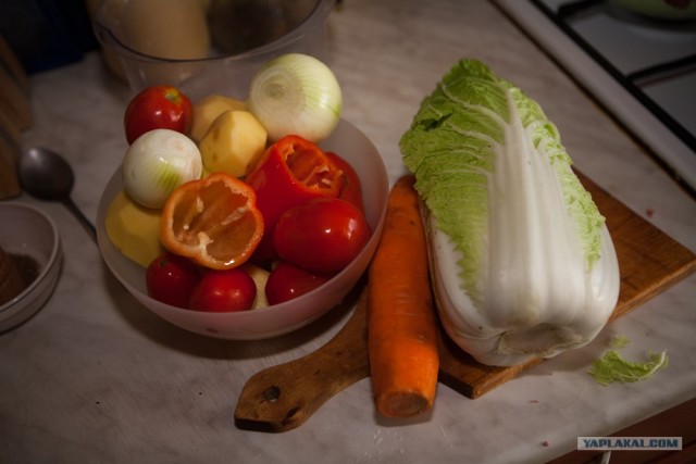 Баранина с овощами и картошкой
