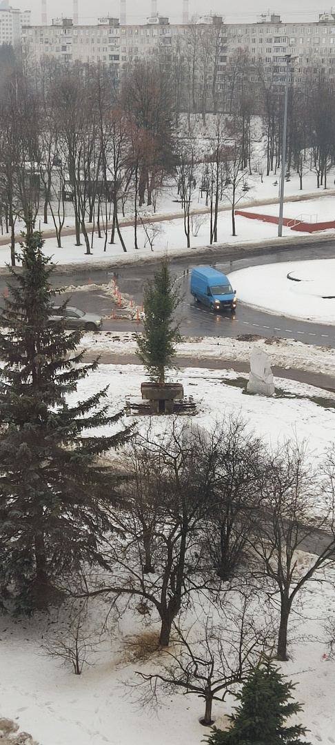 Жители подмосковного Дзержинского просят администрацию и власти области убрать с площади «уродливую» ёлку