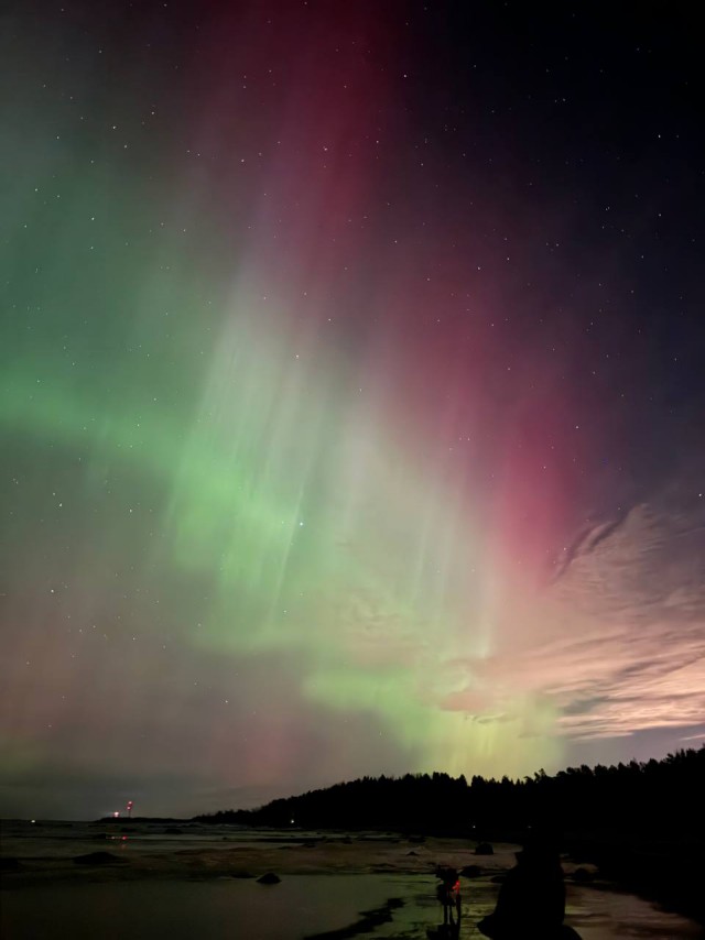 Северное сияние (аврора) 20.03 - 21.03 Лен.обл