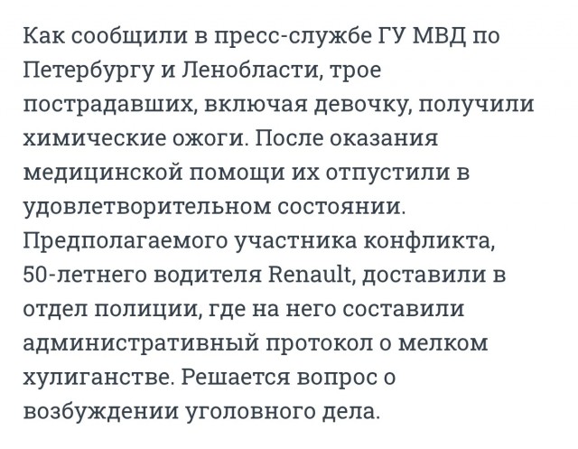 Агрессивный обочечник распылил газ и швырнул бутылку в стекло.