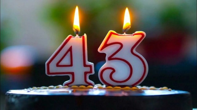 Мне сегодня 43 годика!