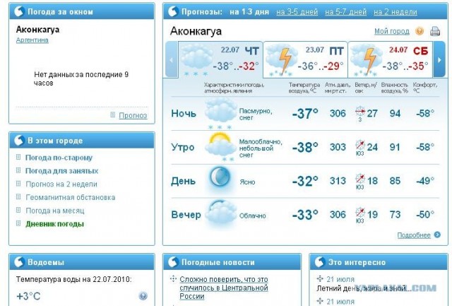Южноамериканцев убивает зима