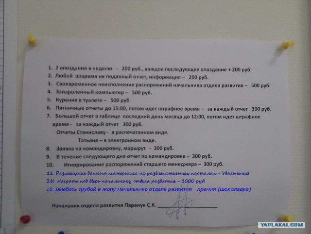 Бред на работе
