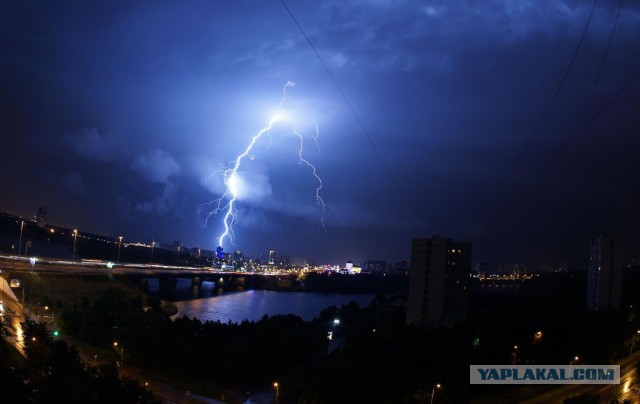 Сильная гроза в Москве и ее последствия