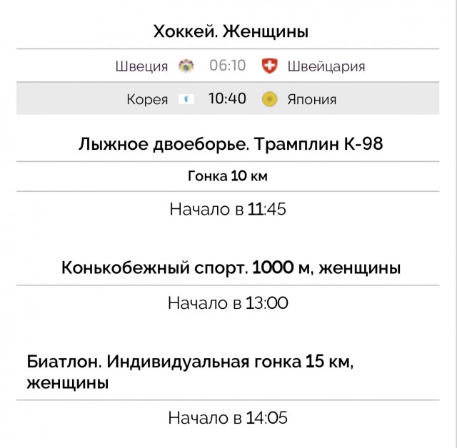 Зимние Олимпийские игры 2018. Пхёнчхан