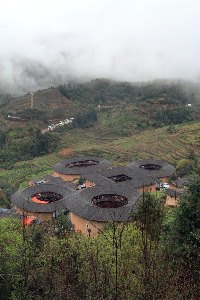 Дома-крепости в форме кольца в китайской провинции Фуцзянь