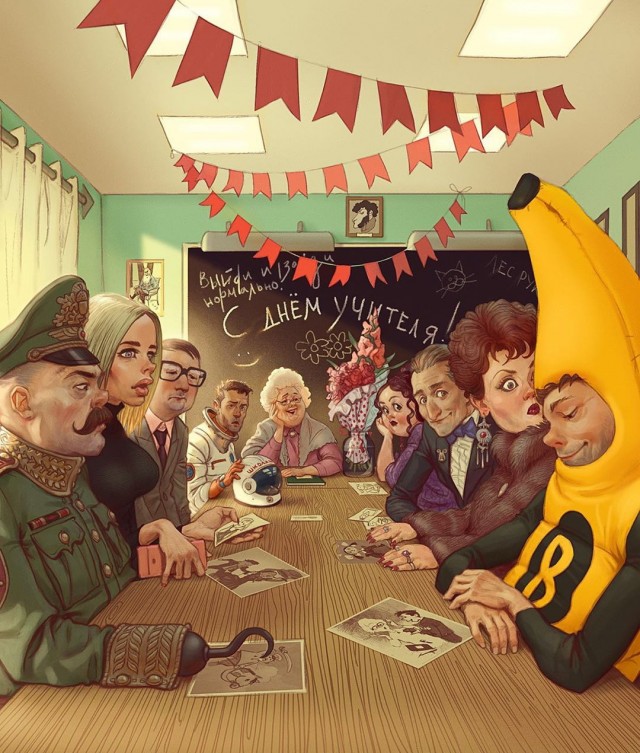 Недетские рисунки этого русского художника весьма неоднозначны