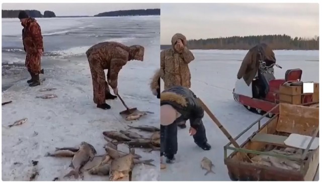 Аварийный сброс воды с Каратомарского водохранилища, Северный Казахстан