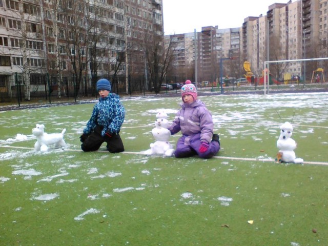 Уровень лепки из снега - Бог!
