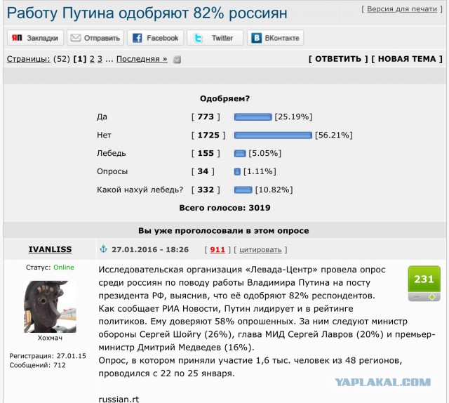 Верите ли вы в то, что Путин - коррупционер?