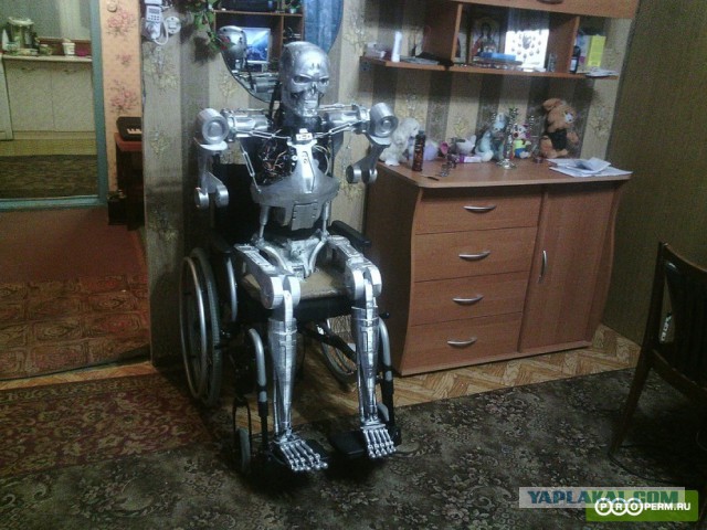 Житель Перми создал модель робота T-800 из «Терминатора»