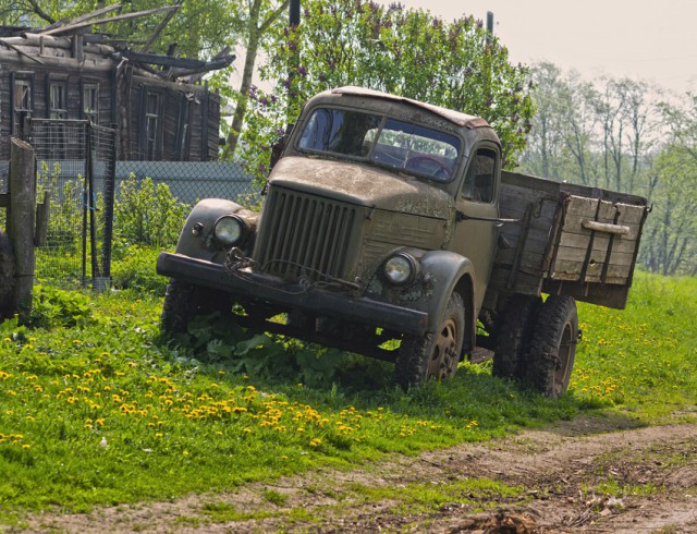 Весной в деревне