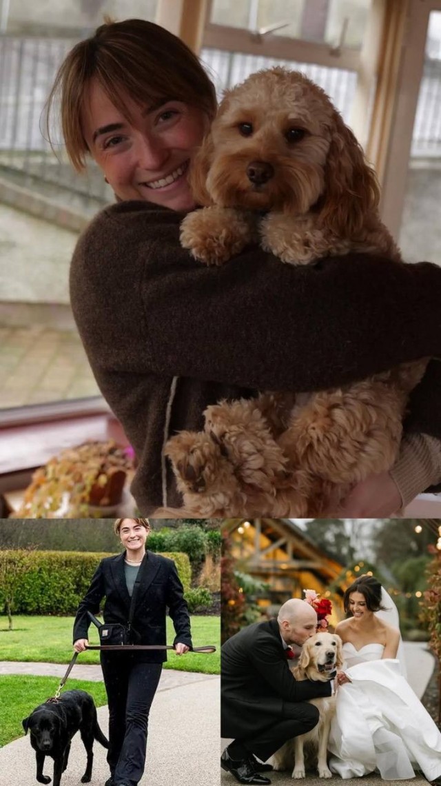 Девушка сопровождает собак на свадьбах и получает 400 долларов или 33 тысячи рублей в день.