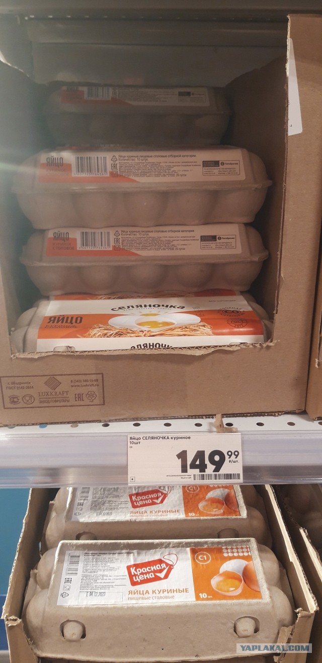 В Москве начали продавать яйца поштучно