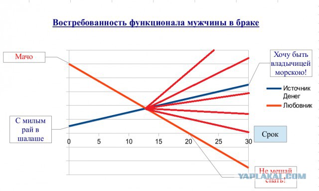 Востребованность функционала мужчины в браке