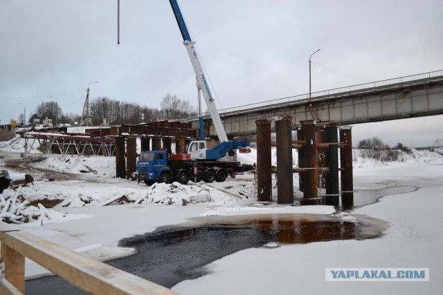 Обрушился мост в Архангельской области
