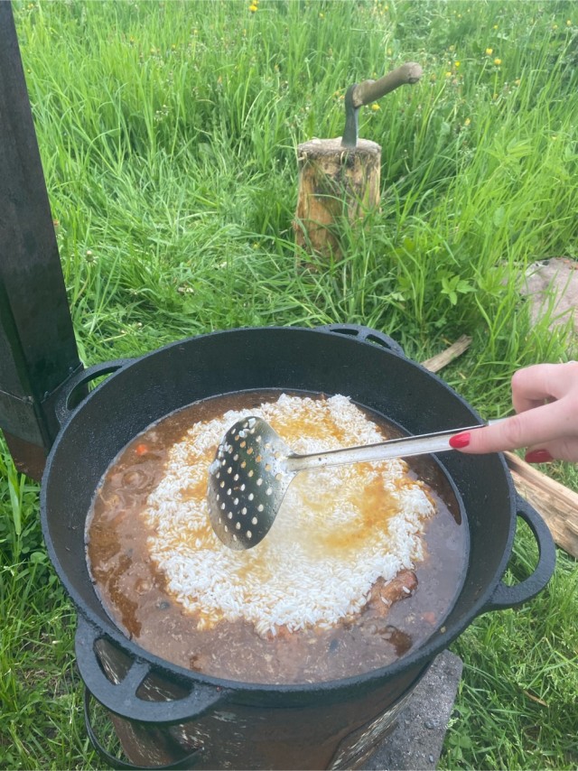 Рисовая каша со свининой