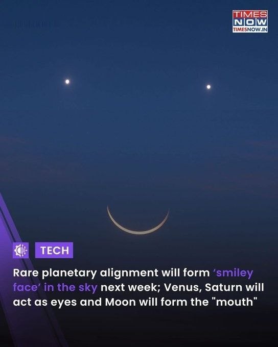 25 апреля планеты выстроятся на небе в виде смайлика